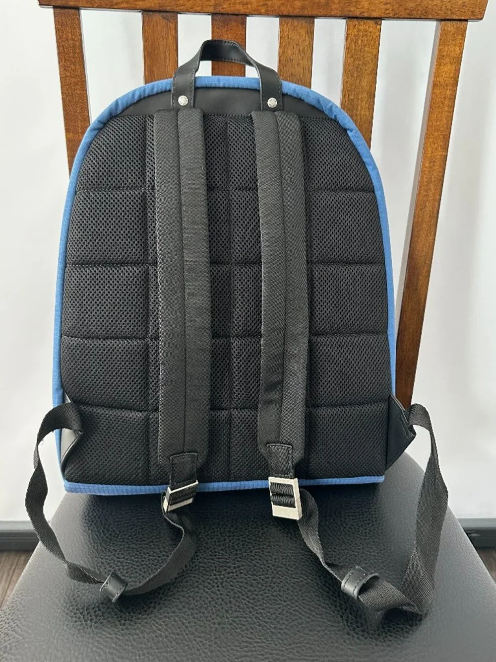 Jack Spade Men's Admiral Blue Solid Ripstop Bookpack/Backpack